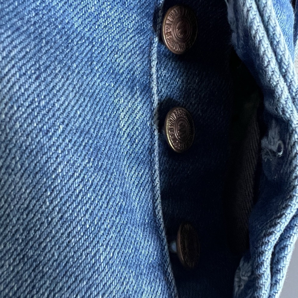 MOTHER The Tripper Ankle Fray Jeans Size 29 Blue Play Like A Pirate Wash Raw Hem - Picture 13 of 16